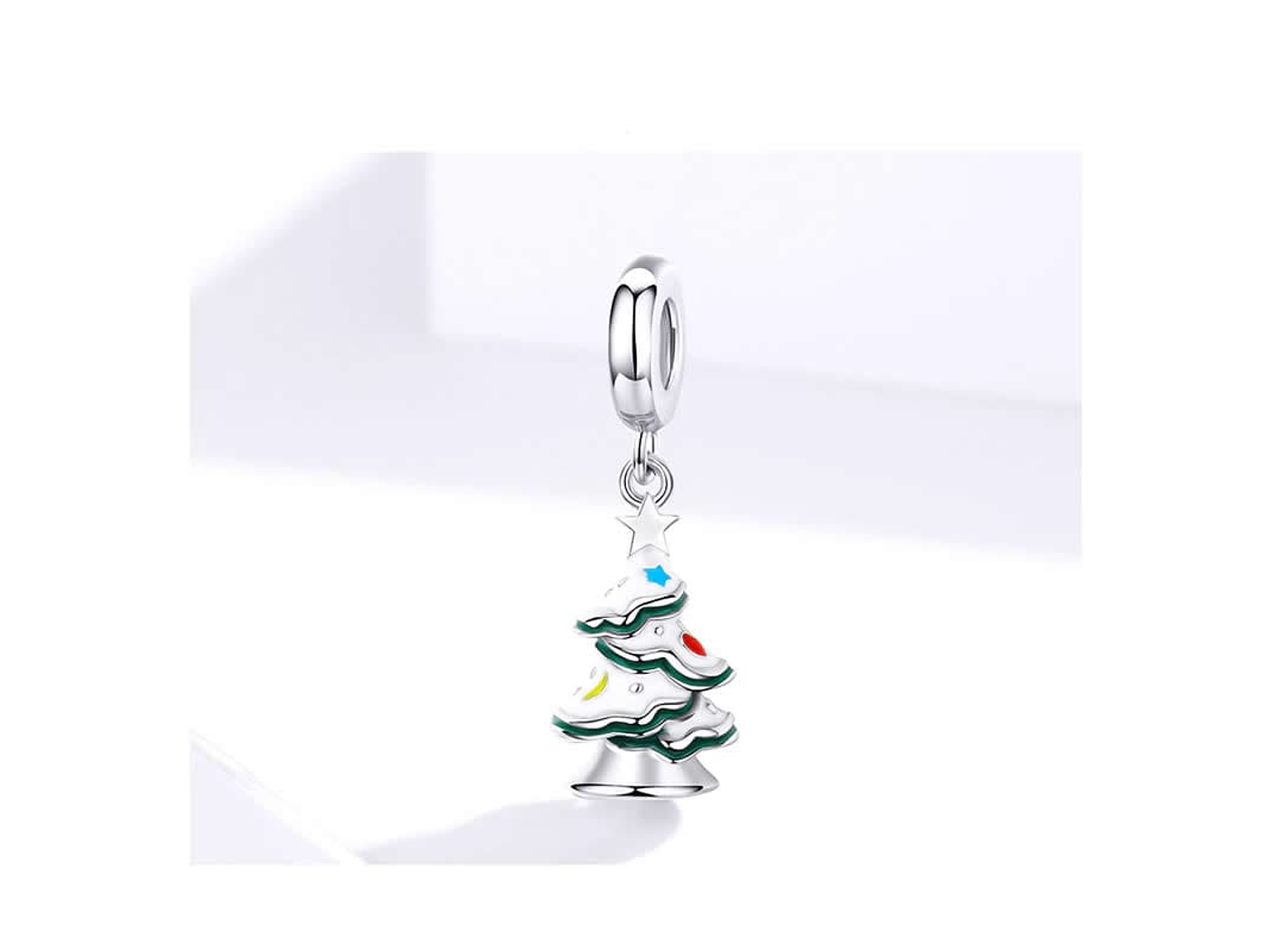 Charm Dije Plata 925 Arbol de Navidad 6