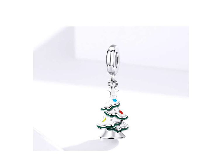 Charm Dije Plata 925 Arbol de Navidad 6