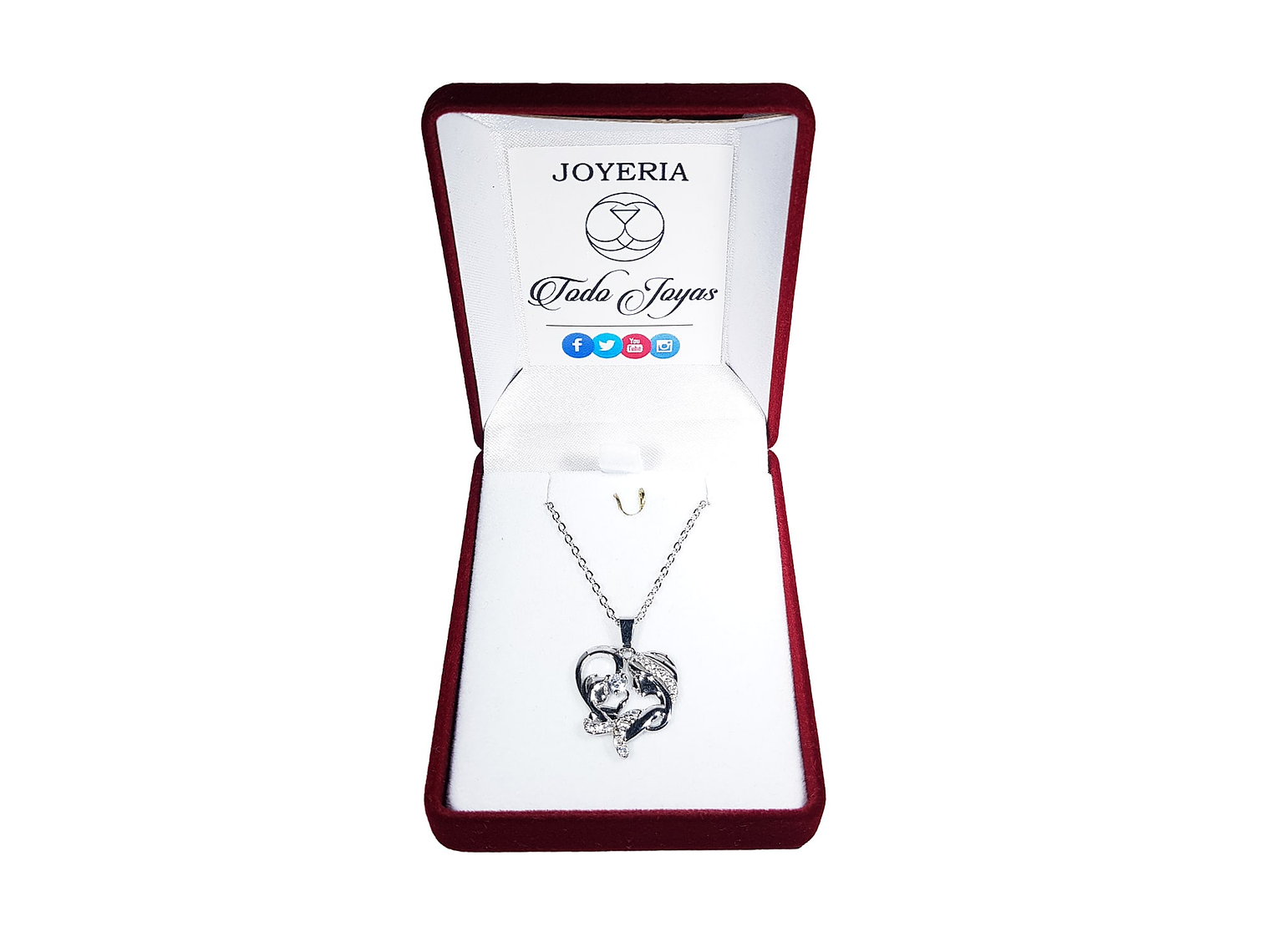 Collar Mama y Bebe Amor Madre Plateado 2