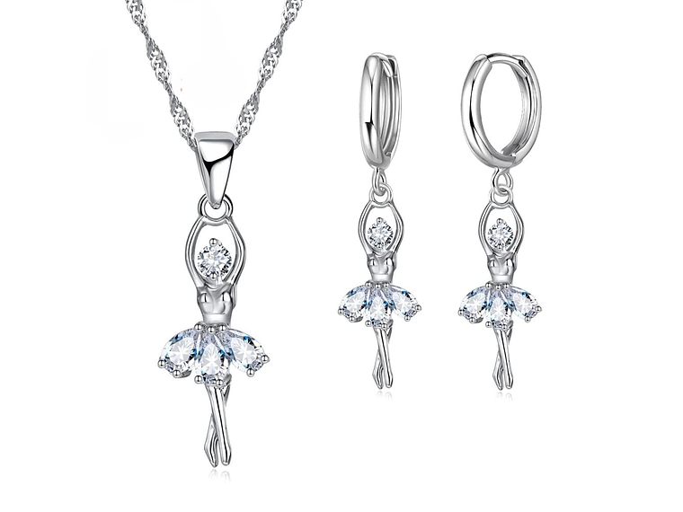 Conjunto Bailarina Plateada 1