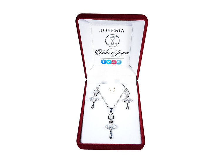 Conjunto Bailarina Plateada 2