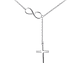 Collar Plata 925 Cruz con Infinito - Miniatura 1