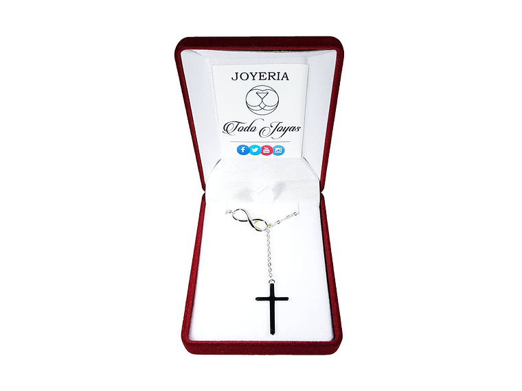 Collar Plata 925 Cruz con Infinito 2