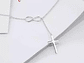 Collar Plata 925 Cruz con Infinito - Miniatura 4