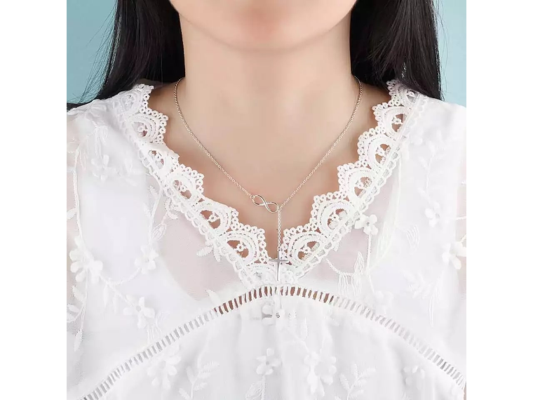 Collar Plata 925 Cruz con Infinito 5