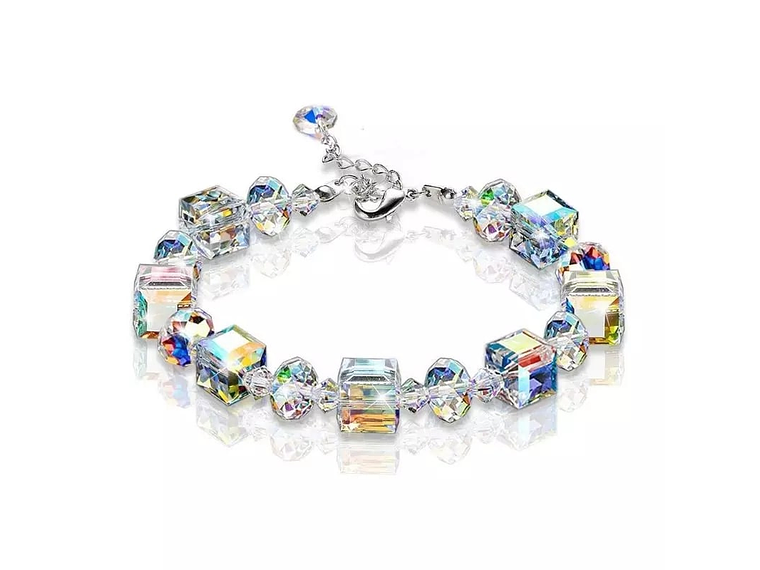 Pulsera Cristales AB Tornasol Ajustable 1
