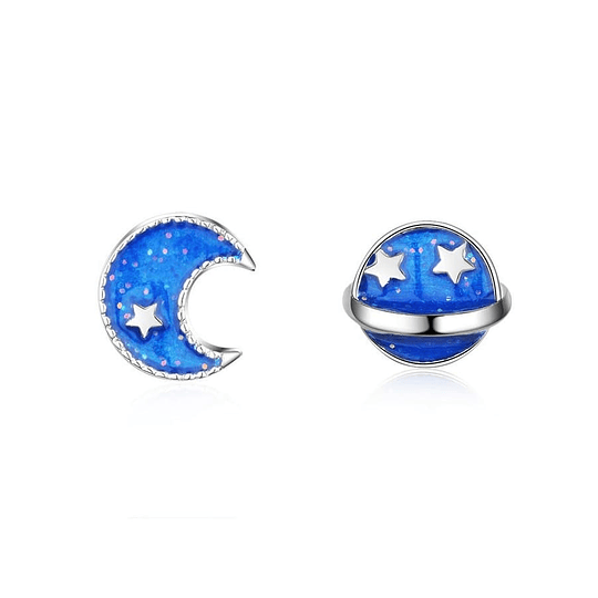 Aros de Luna y Planeta Azul 