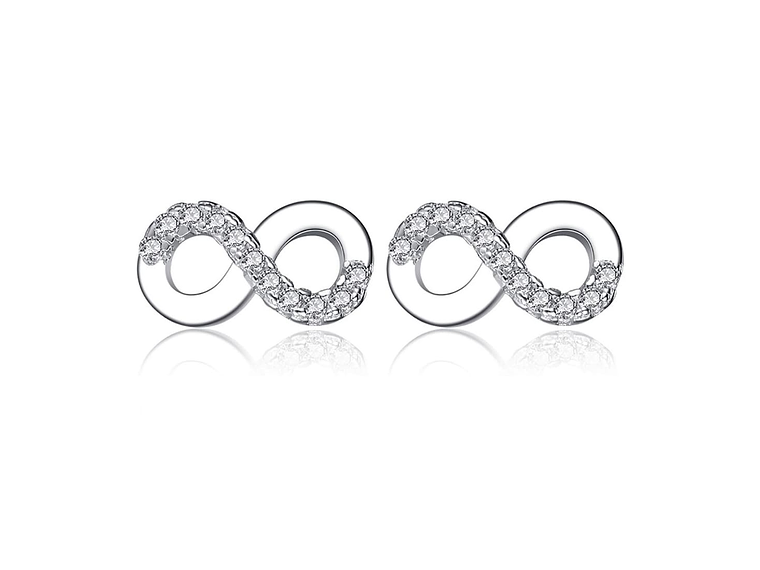 Aros Plata 925 Infinito con Circones 1