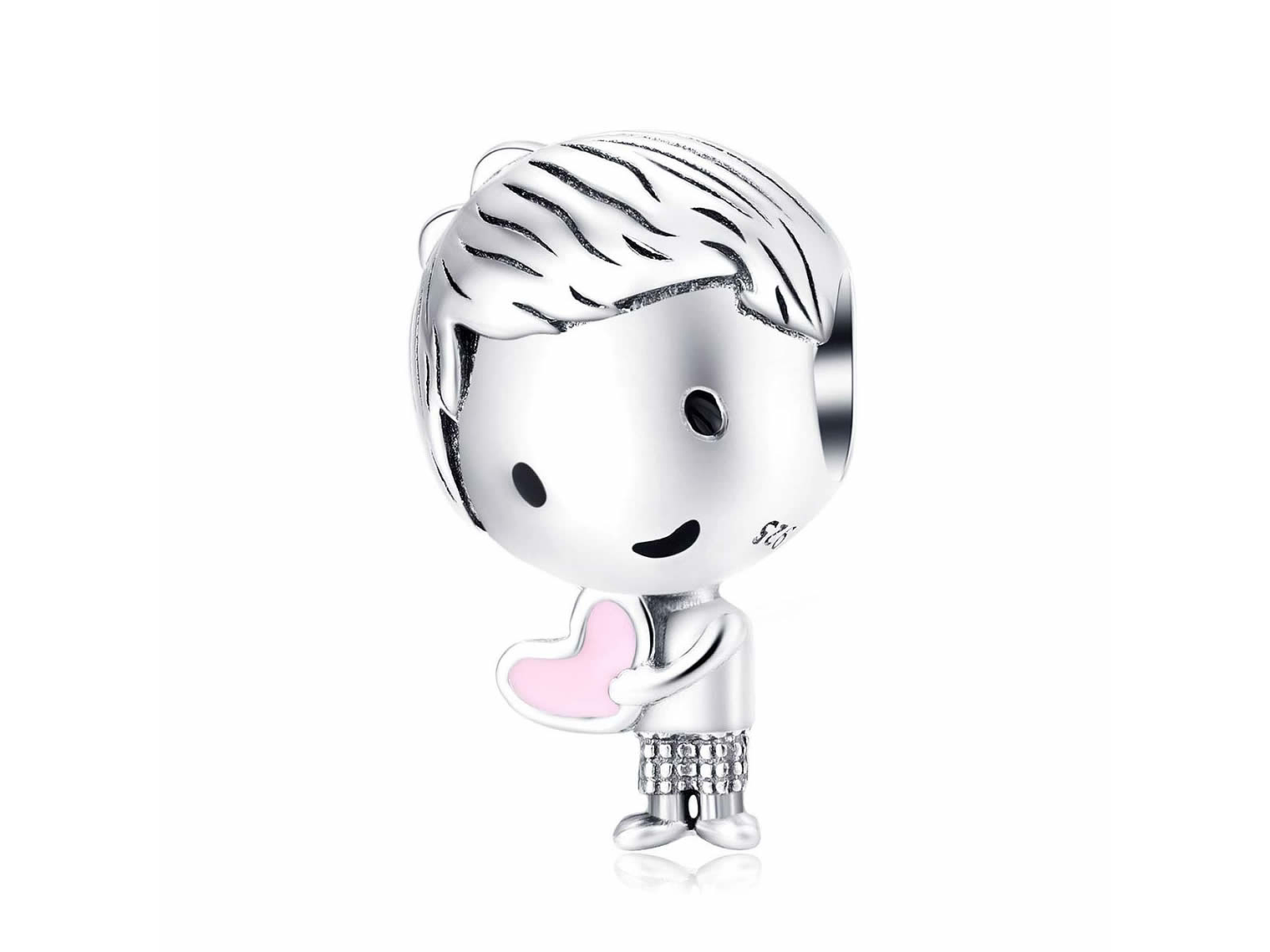 Charm Dije Plata 925 Niño con Corazon 1