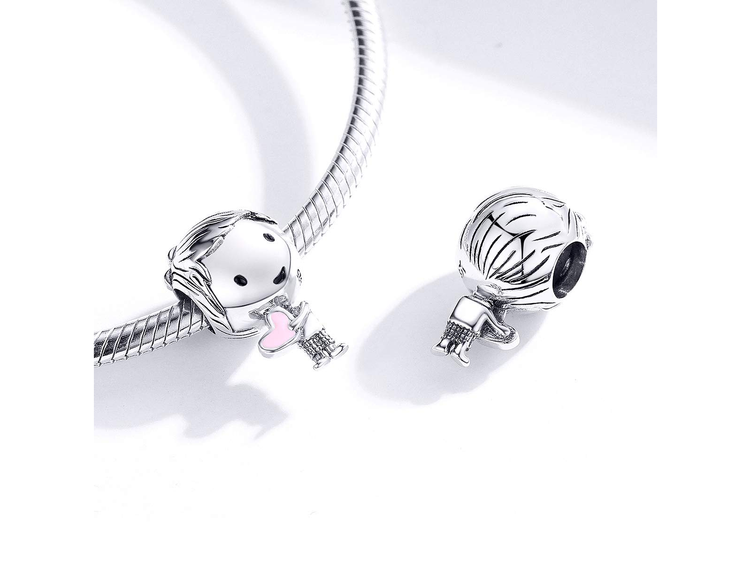 Charm Dije Plata 925 Niño con Corazon 4