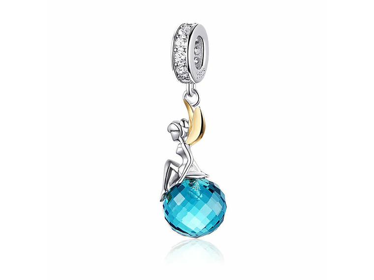 Charm Dije Plata 925 Hada Sobre Bola 1