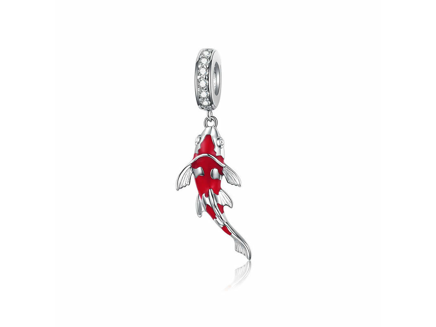 Charm Dije Plata 925 Pez de La Suerte 1