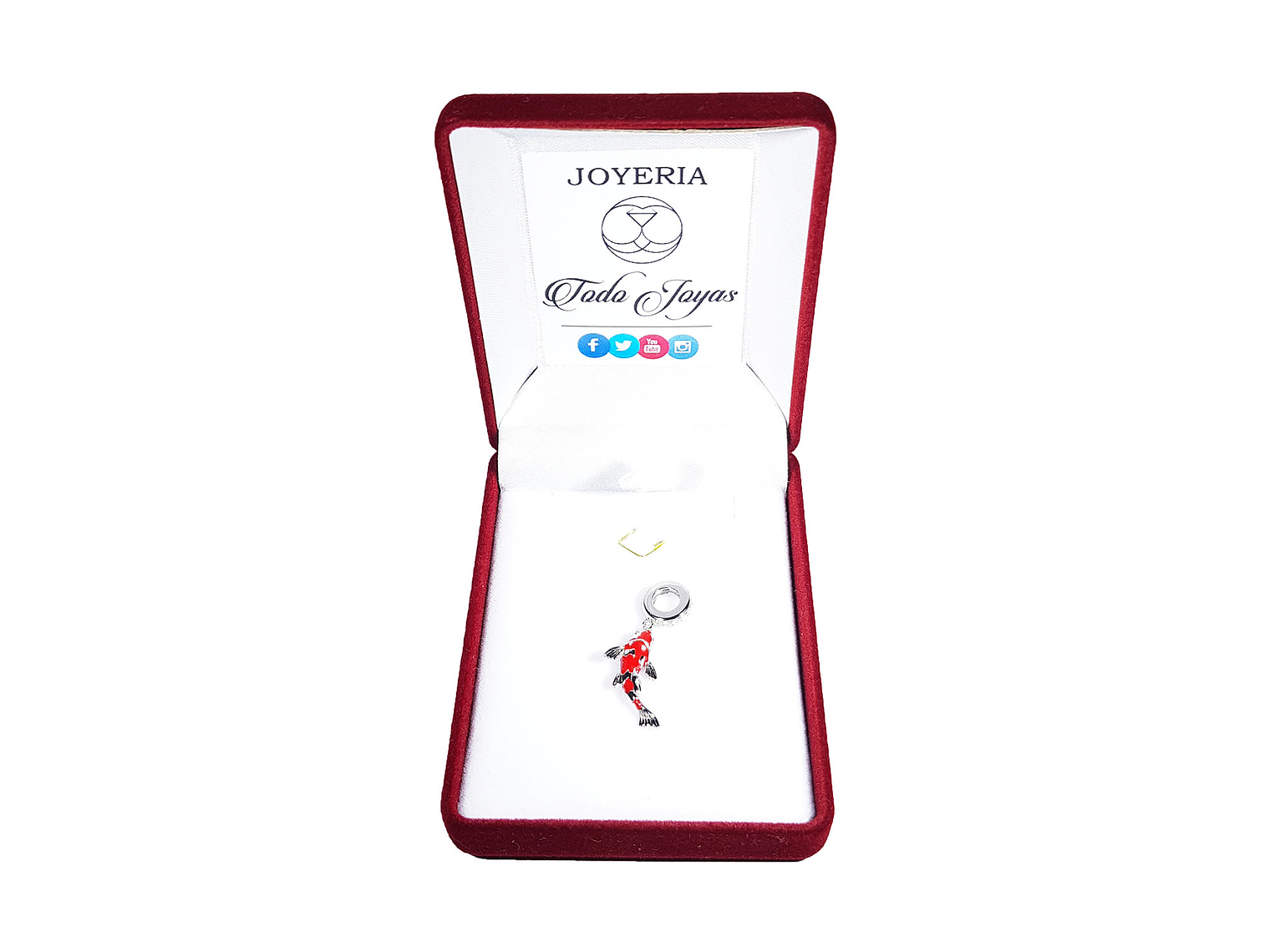 Charm Dije Plata 925 Pez de La Suerte 2