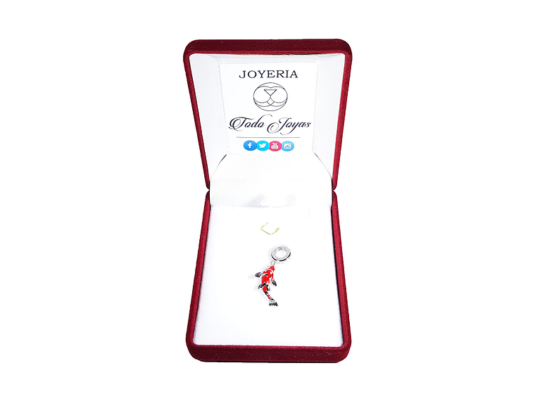 Charm Dije Plata 925 Pez de La Suerte 2