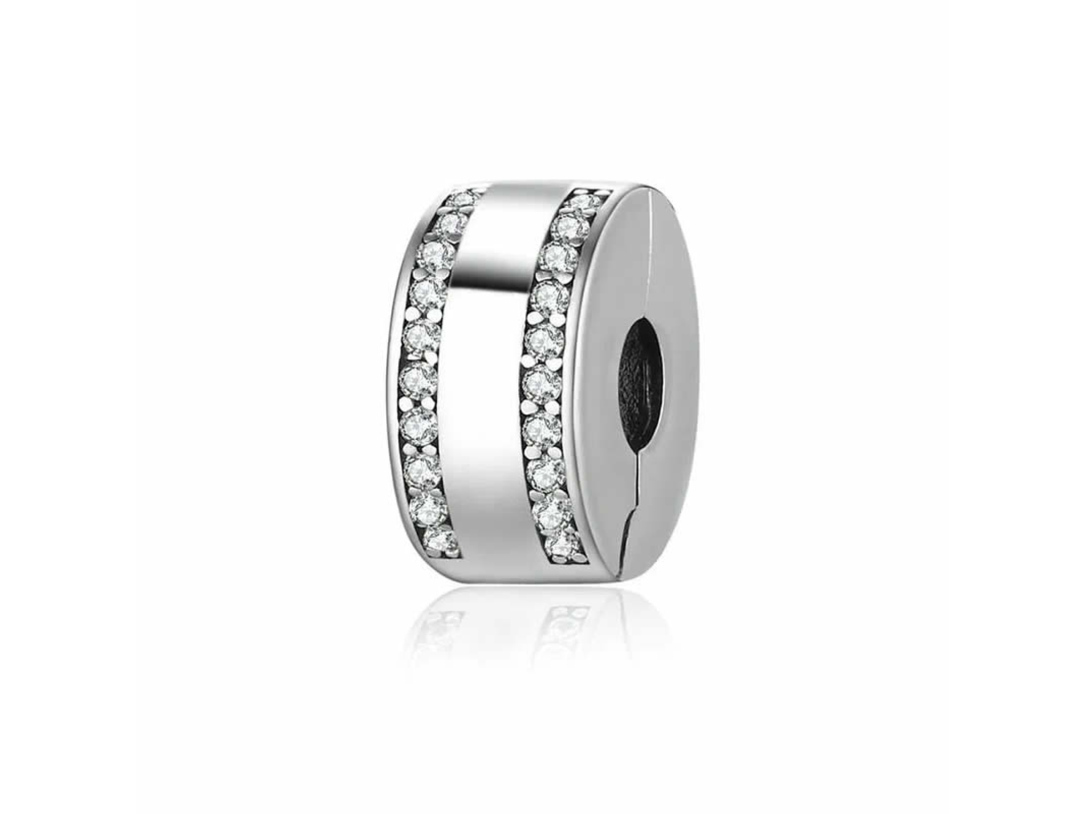 Charm Dije Plata 925 Clip Circones 1