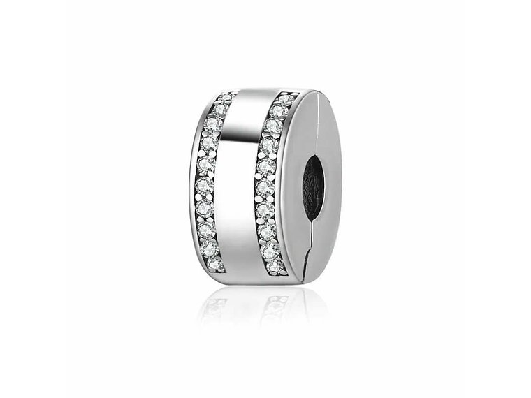 Charm Dije Plata 925 Clip Circones 1