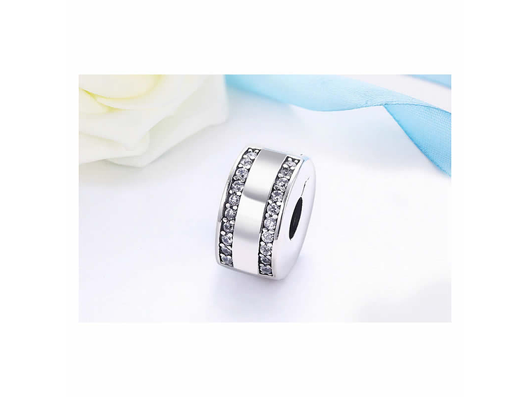 Charm Dije Plata 925 Clip Circones 4