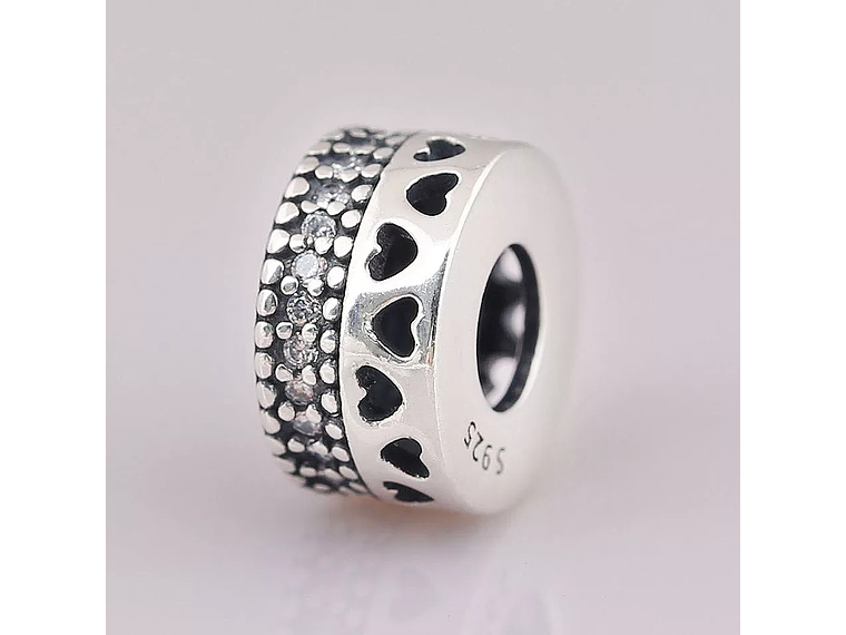 Charm Dije Plata 925 Separador Circular 4