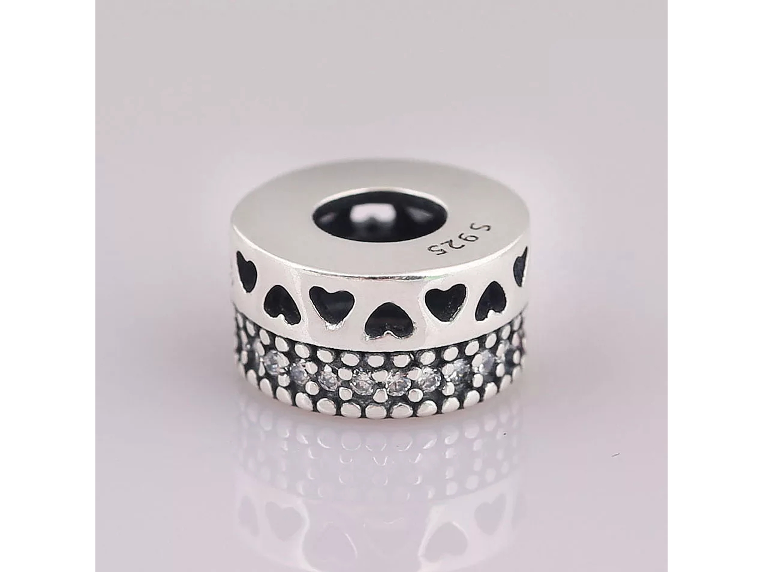 Charm Dije Plata 925 Separador Circular 5