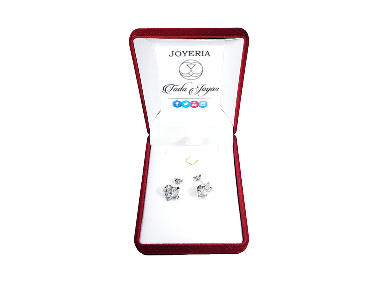 Aros Nudo Circones Plateado 2