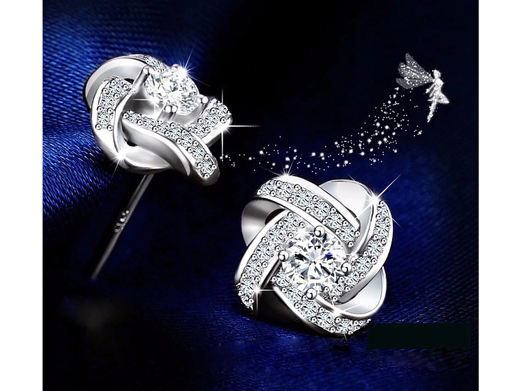 Aros Nudo Circones Plateado 3