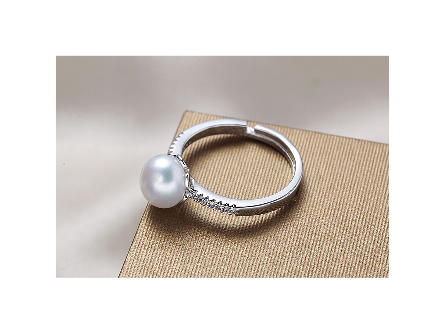 Anillo Plata 925 Perla Blanca 3