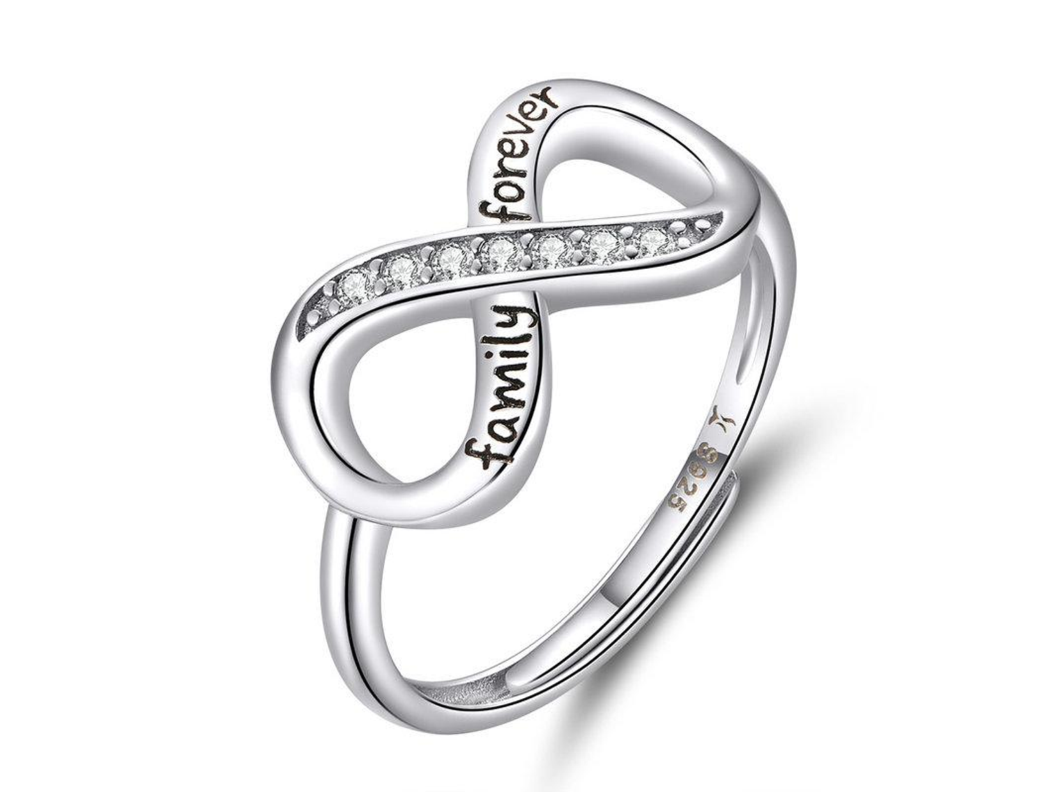 Anillo Plata 925 Infinito Family Ajustable 1