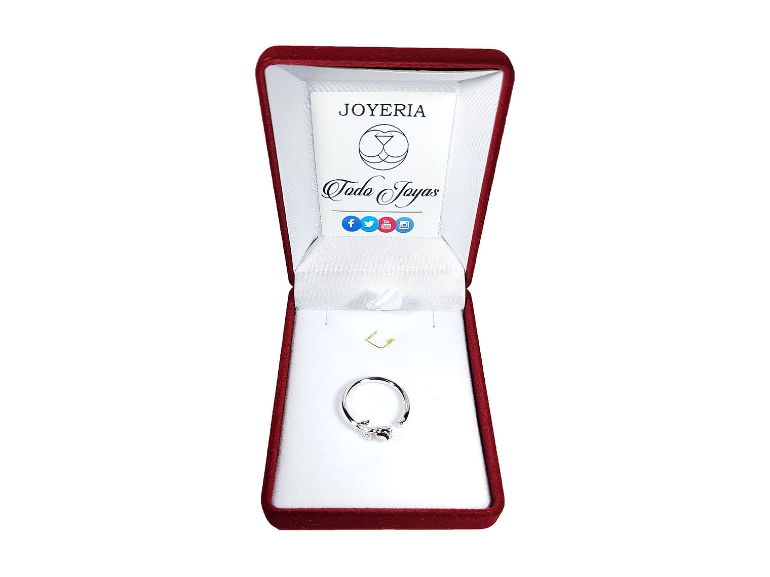 Anillo Plata 925 Rosa Plateada Ajustable 2