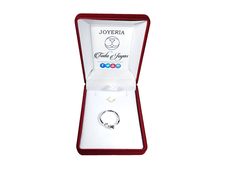 Anillo Plata 925 Rosa Plateada Ajustable 2