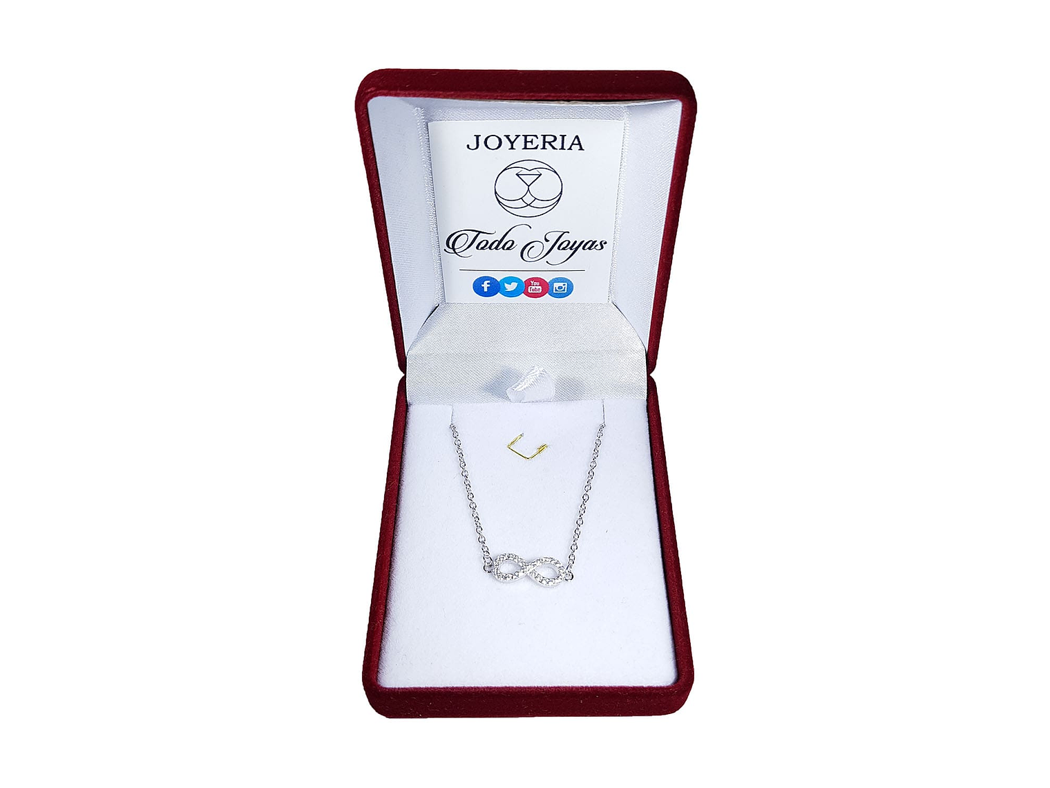 Pulsera Plata 925 Infinito Circones Blancos 2
