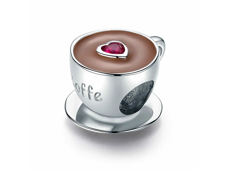 Charm Dije Plata 925 Taza de cafe 1