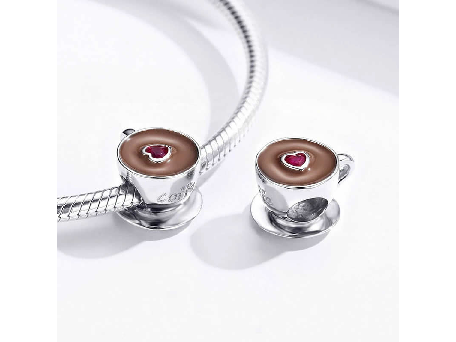 Charm Dije Plata 925 Taza de cafe 3