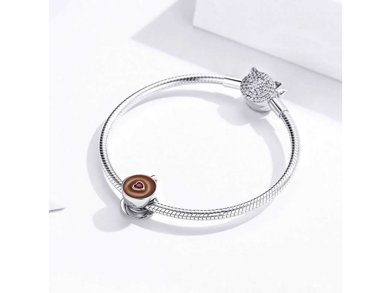 Charm Dije Plata 925 Taza de cafe 4