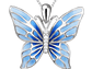 Collar Plata 925 Mariposa Azul - Miniatura 1