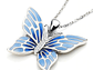 Collar Plata 925 Mariposa Azul - Miniatura 4