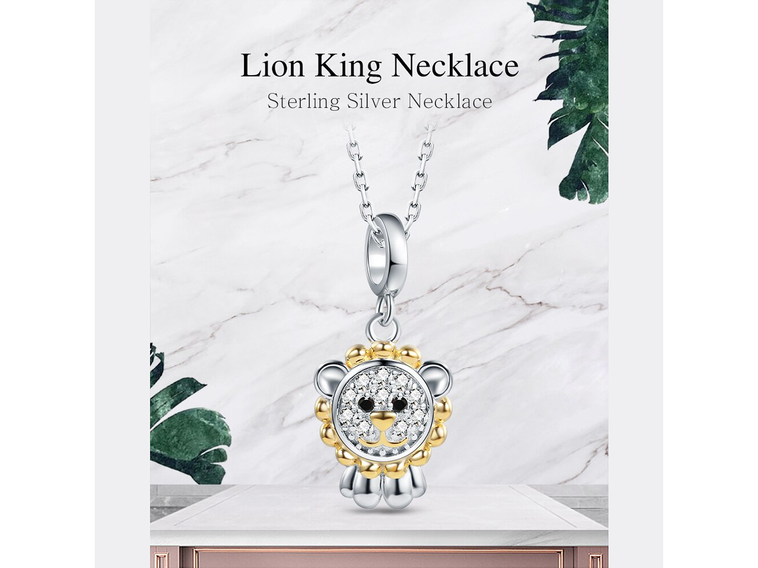 Collar Plata 925 Rey Leon 3