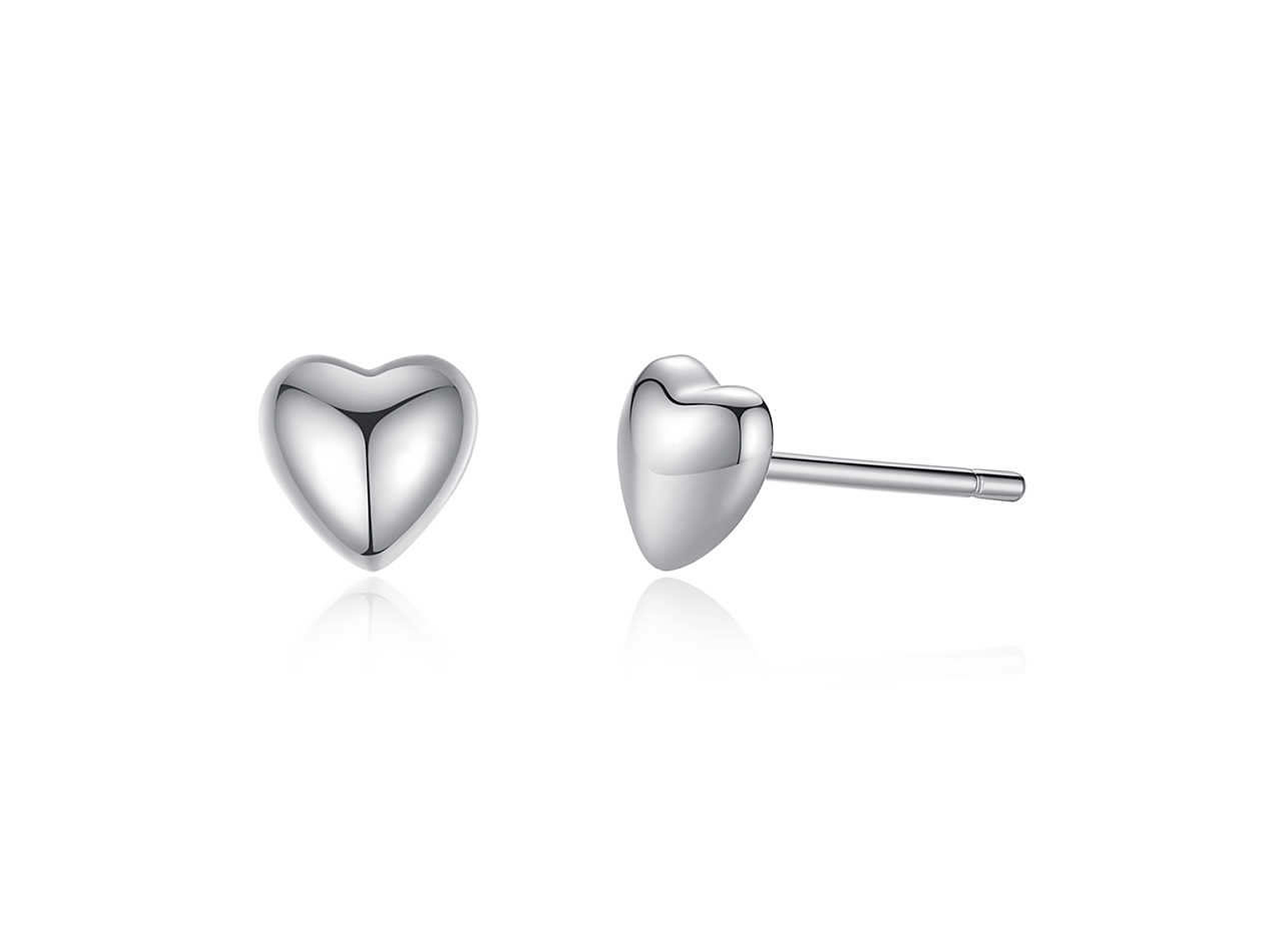 Aros Plata 925 Corazon Plateado 1