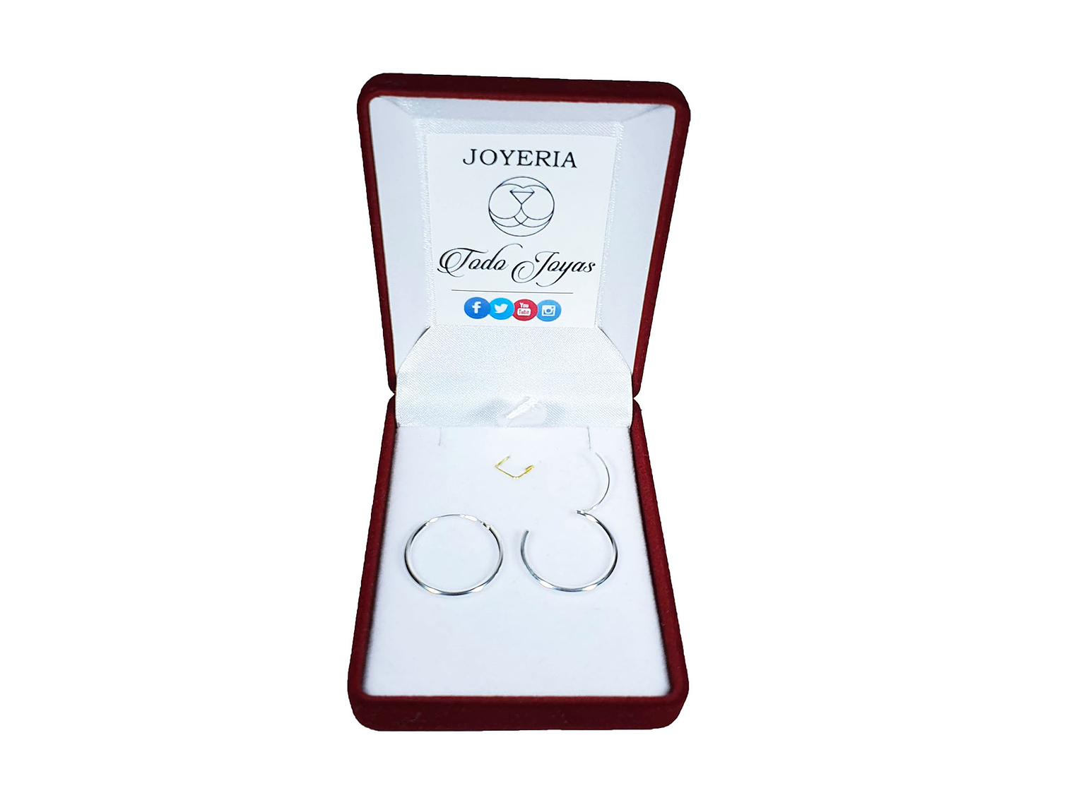 Aros Plata 925 Argolla Lisa 20mm 2