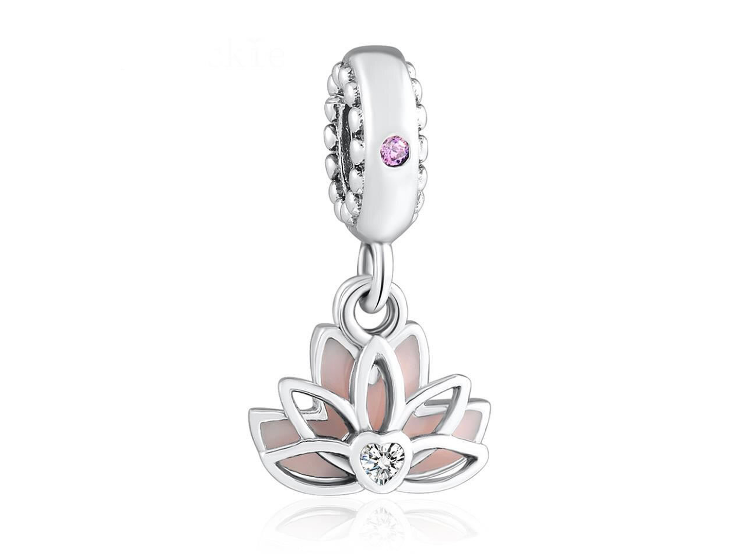 Charm Dije Plata 925 Flor de Loto 1