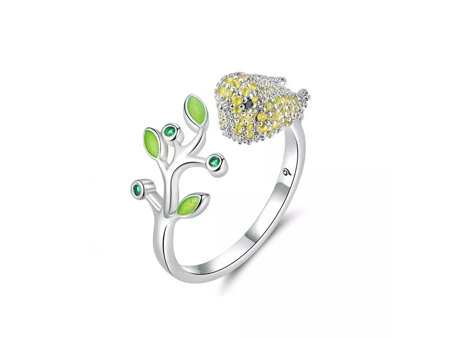 Anillo Pajaro Multicolor Circones Ajustable 1