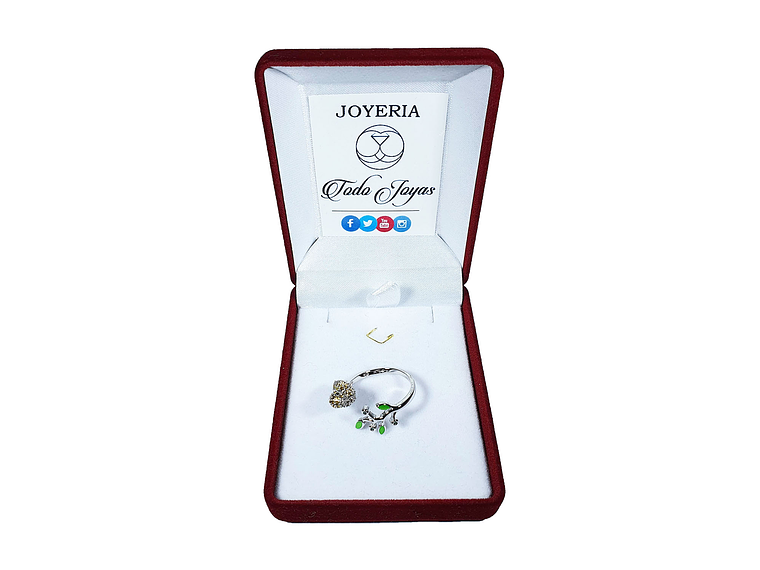 Anillo Pajaro Multicolor Circones Ajustable 2