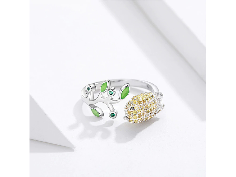 Anillo Pajaro Multicolor Circones Ajustable 4