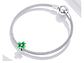 Charm Dije Plata 925 Trebol Verde 688 - Miniatura 2