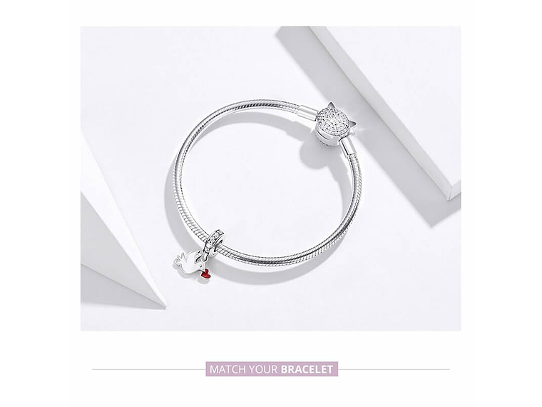 Charm Dije Plata 925 Paloma Blanca 4