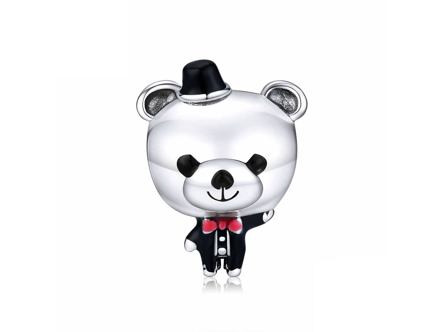 Charm Dije Plata 925 Oso Elegante 1