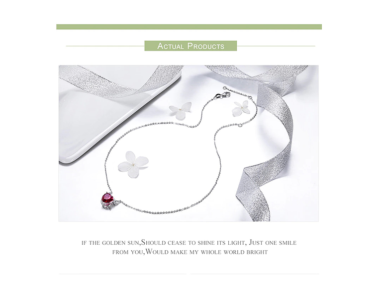 Collar Plata 925 Corazon Diablo Rojo 6