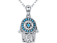 Collar Plata 925 Hamsa Mano de Fatima - Miniatura 1