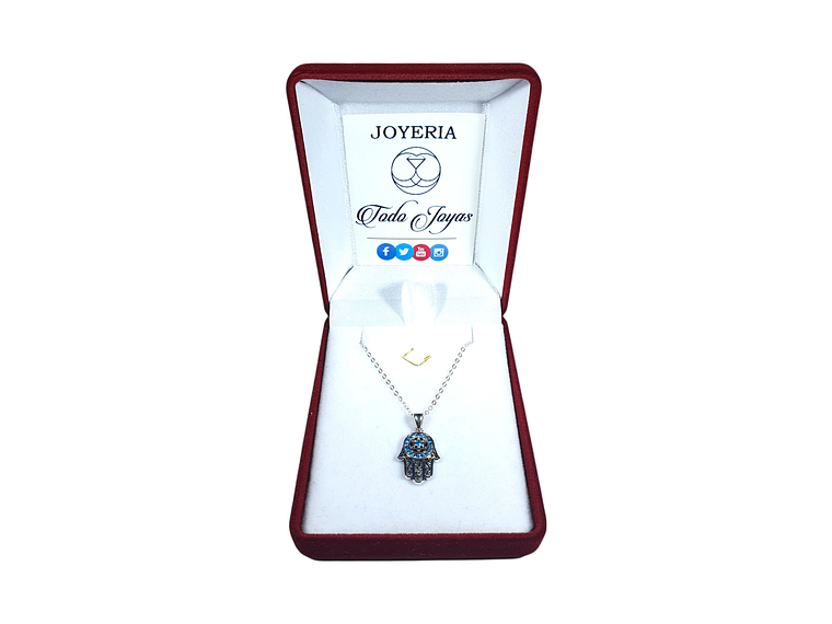 Collar Plata 925 Hamsa Mano de Fatima 2