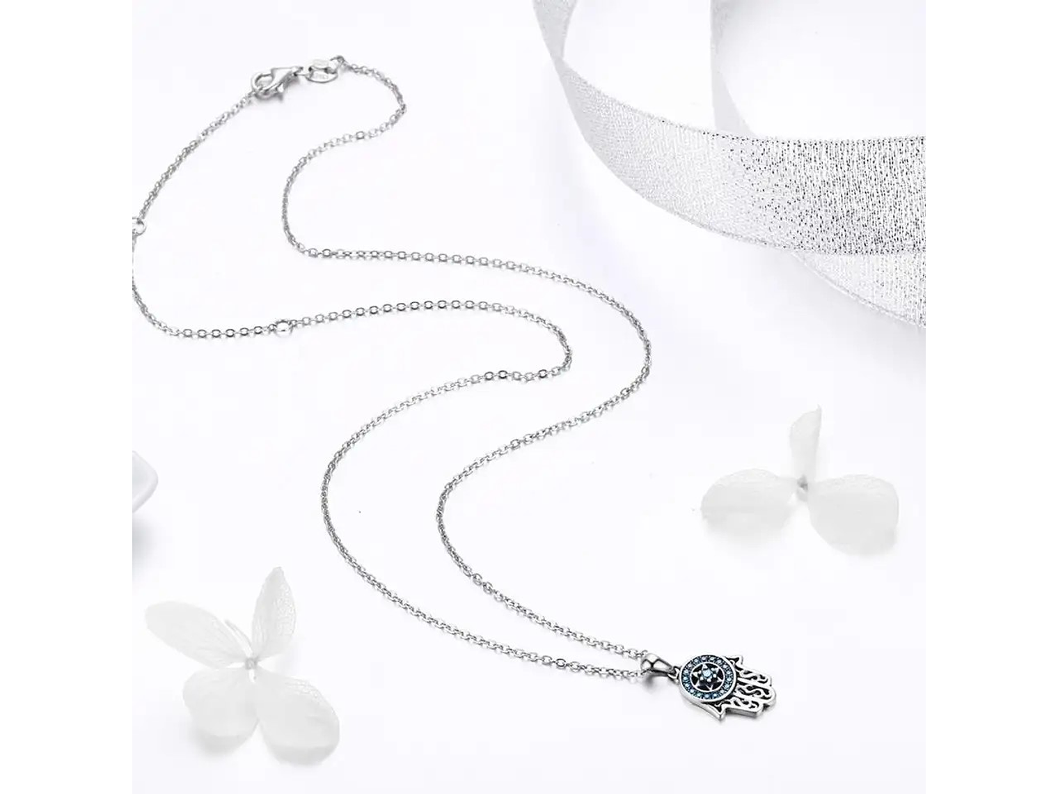 Collar Plata 925 Hamsa Mano de Fatima 5