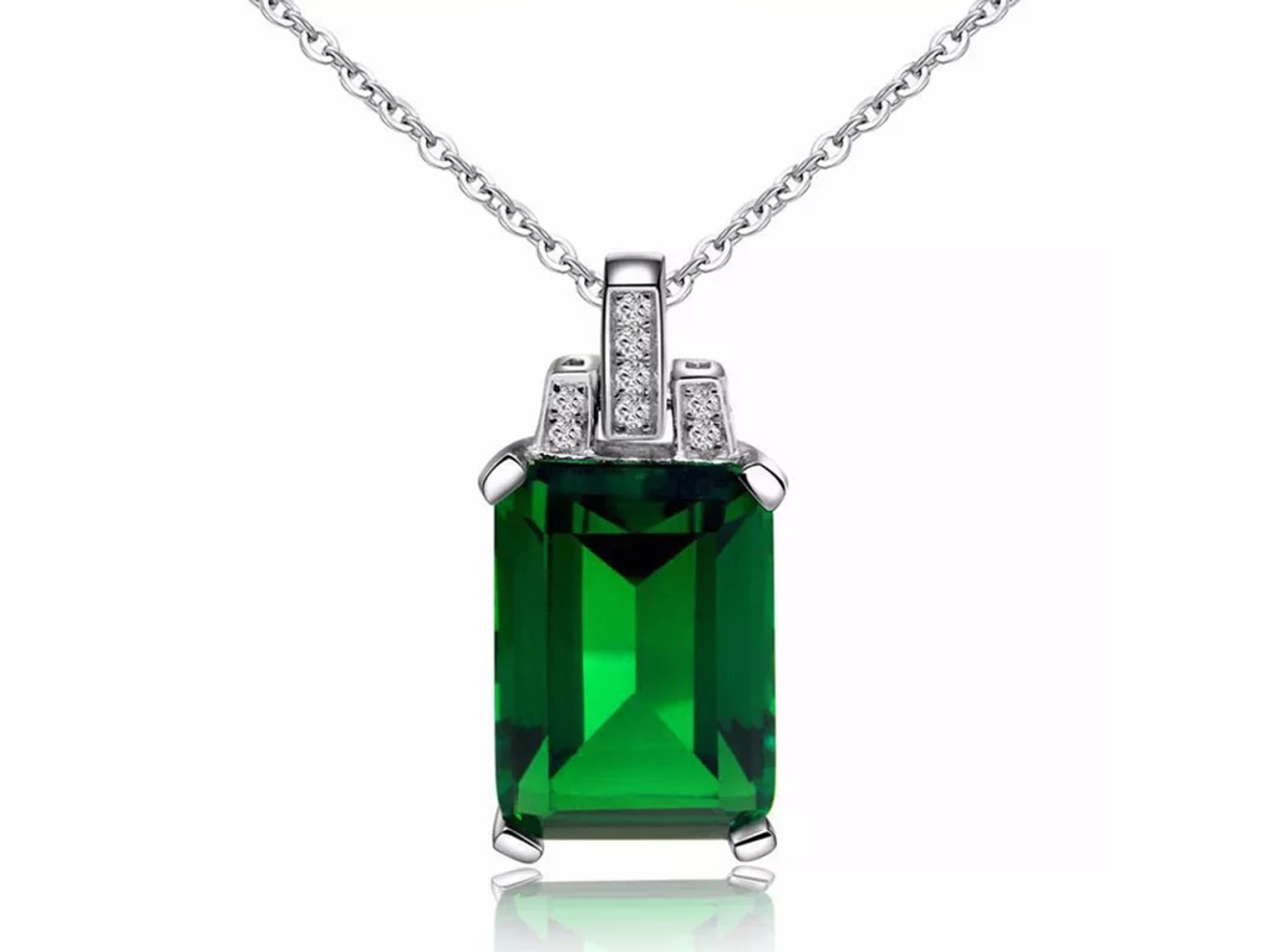 Collar Cristal Verde Circones 1